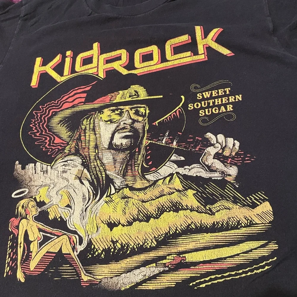Black Kid Rock Graphic T-Shirt - Picture 3 of 6
